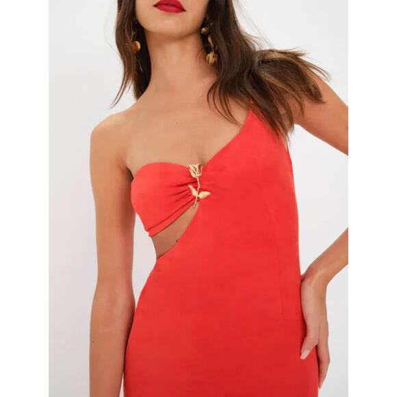 For Love And Lemons Gloria Dress Red - Picture 4 of 10